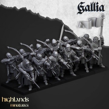 Gallia Archers - Highlands Miniatures CMD (3 Modele)