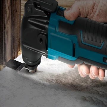 Вибрационный инструмент, 18 В, 300 Вт, с быстросменными лезвиями и 6 скоростями.