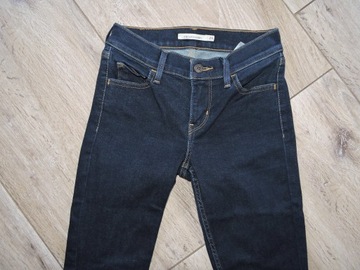 LEVIS 710 super skinny spodnie jeansowe rurki rozm 25/30
