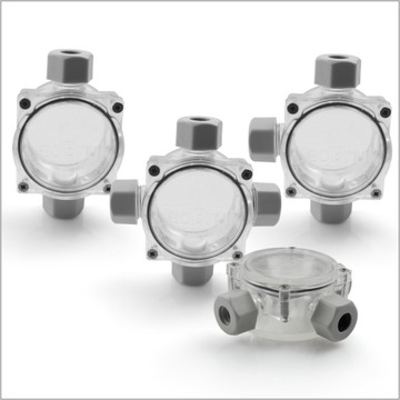 Монтажная коробка HERMETIC разъем IP68 x4