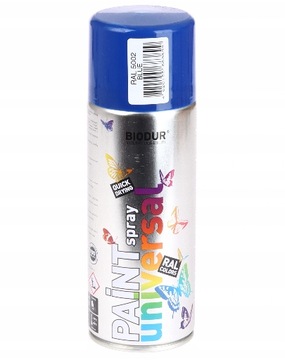 BIODUR FARBA SPRAY 400ML NIEBIESKI RAL 5002