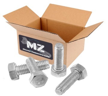 M10x16 ŚRUBA METRYCZNA ocynk kl.5.8 DIN933 - 1kg