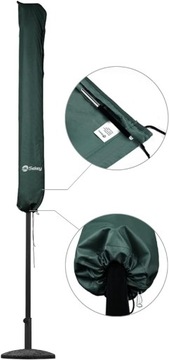 POKROWIEC NA PARASOL OGRODOWY 140X25,5/27 CM SEKEY