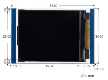 Модуль ЖК-дисплея 1,3' для Rpi Pico