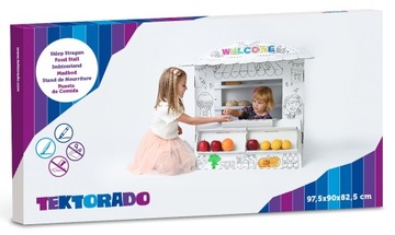 ТЕКТОРАДО КАРТОННЫЙ ДОМ-ЛАВКА-МАГАЗИН ДЛЯ ВЕСЕЛЫХ РАСКРАСОК
