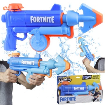 PISTOLET NA WODĘ FORTNITE NERF SUPER SOAKER KARABIN SIKAWKA WODNA ŚMINGUS