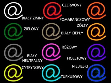 NMALPAP НЕОНОВЫЙ СВЕТОДИОДНЫЙ ГИБКИЙ СИМВОЛ @ РОЗОВЫЙ 100x110MM
