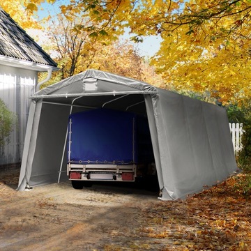 3,3х6,2м, Тент гаражный, ПВХ 500 Н, серый