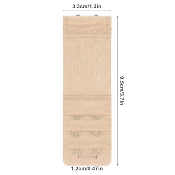 ZESTAW 3X PRZEDŁUŻACZ ZAPIĘCIA DO BIUSTONOSZA PRZEDŁUŻKA STANIKA HAFTKI