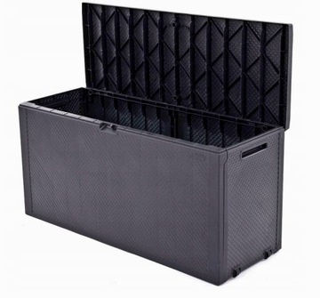 ВМЕСТИТЕЛЬНЫЙ САДОВЫЙ ЯЩИК ДЛЯ ХРАНЕНИЯ НА БАЛКОНЕ, ТЕРРАСЕ, САДОВОМ 280 Л KETER EMILY