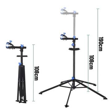 Подставка для ремонта велосипедов Workshop, 30 кг, регулируемая, с полкой для инструментов