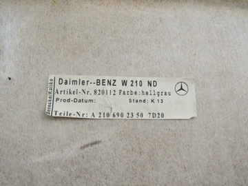 4 MERCEDES W210 95-99 СЕДАН СЕРЫЙ ОТДЕЛКА ПОТОЛКА