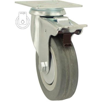 Комплект колёс 4 шт, диаметр 100, шкаф, полка, 12ППГУМ100.