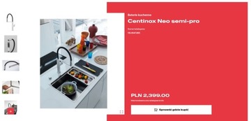 Franke Centinox Pull Down Steel 115.0547.855 + дозатор Centinox 119.0176.059