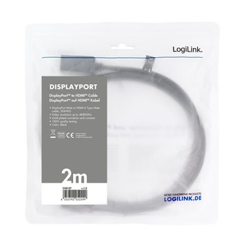 LogiLink LogiLink CV0127 Переходной кабель DisplayPort