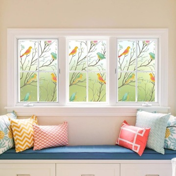 СТЕКЛОФОЛЬГА ОКОННАЯ, ЗАЩИЩАЮЩАЯ ПРИВАТНОСТЬ ДЕКОРАТИВНЫЙ ВИТРАЖ 45*200см