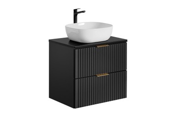 Szafka pod umywalkę z blatem Adel czarny 60 cm