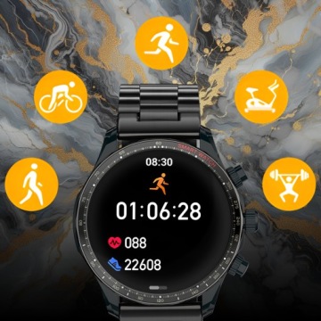 SMARTWATCH МЕНЮ ЧАСОВ МУЖСКИЕ ПОЛЬСКИЕ РАЗГОВОРЫ СПОРТ AMOLED SMART WATCH