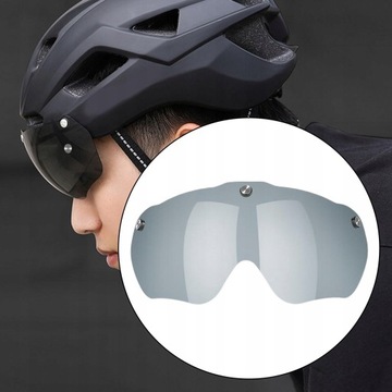 Kask rowerowy Soczewki Pyłoszczelne Gogle żółte