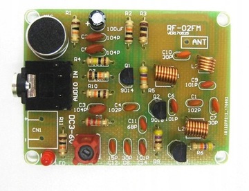 Podsłuch 88-108MHz Nadajnik FM DiY KIT nauka lutowania