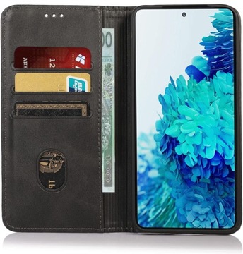 КОЖАНЫЙ МАГНИТНЫЙ ЧЕХОЛ С ФЛИНГОМ + СТЕКЛО для SAMSUNG GALAXY S20 FE