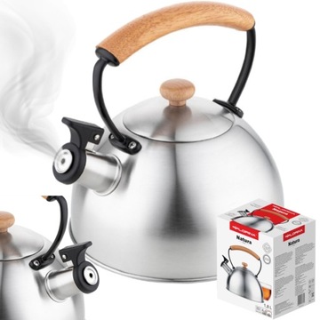 Czajnik FLORINA NEW Natura Line INDUKCJA 1,8L Satynowy INOX