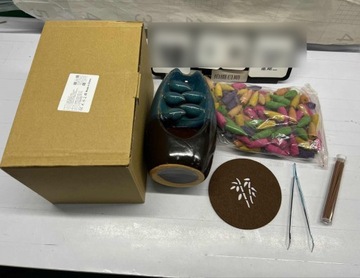 KOMINEK ZAPACHOWY CERAMICZNY WODOSPAD Z DYM UKADZIDŁO STOŻKOWE PŁYNĄCE KNOT