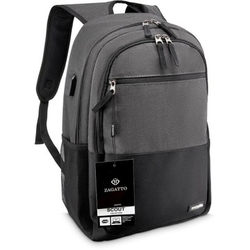 Рюкзак городской, молодежный школьный, мужской спортивный рюкзак, вместительный А4 ZAGATTO