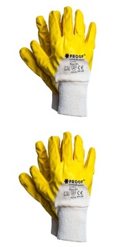 ЖЕЛТЫЕ ЗАЩИТНЫЕ РАБОЧИЕ ПЕРЧАТКИ, С НИТРИЛОВЫМ ПОКРЫТИЕМ, РАЗМЕР CITRA PROFESSIONAL. 9-12 ПАР