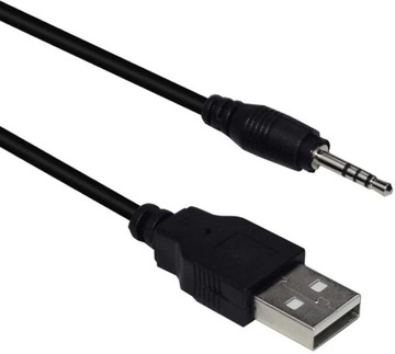 Кабель USB 2.0 — Mini Jack 3,5 мм, Aux, 60 см