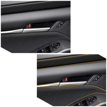 ДЕКОРАТИВНАЯ ПОЛОСКА, ПРИЖИМАННАЯ В ЗАЗОРЫ Цвет: Золотая декоративная лента для автомобиля