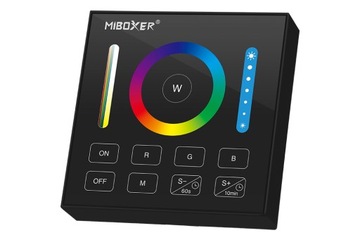 Panel kontrolny ścienny MIBOXER B0-B 1-strefowy do LED RGB + CCT czarny