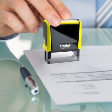 TRODAT 4912 ШТАМП ДЛЯ ДИЗАЙНА КОРПОРАТИВНОГО ЛИЧНОГО ОФИСА 6 СТРОК + ЛАСТИК