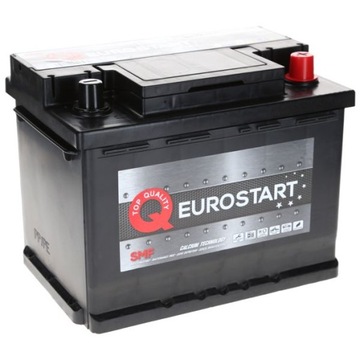 Akumulator Euro-start SMF 12V 62Ah 600A +P L2