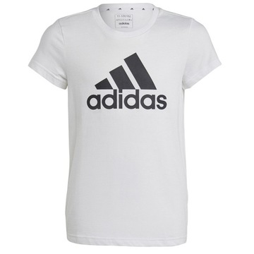 152 cm Koszulka adidas Big Logo Tee girls Jr IC6121 biały 152 cm