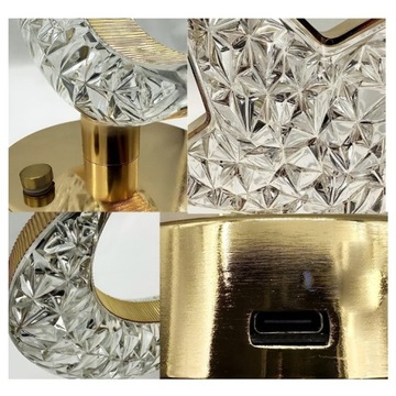 КРИСТАЛЛ СВЕТОДИОДНАЯ ЛУНА НОЧНАЯ ЛАМПА НАСТОЛЬНАЯ ЛАМПА