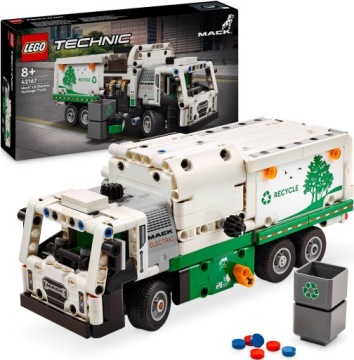 LEGO TECHNIC - ELEKTRYCZNA ŚMIECIARKA MACK LR NR 42167