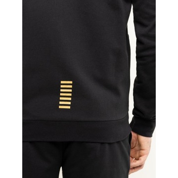 EMPORIO ARMANI EA7 markowa bluza z kapturem BLACK GOLD XXXL