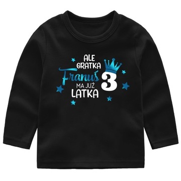 BLUZKA URODZINY ALE GRATKA 3 LATA IMIĘ r. 104