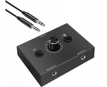 przełącznik audio stereo 3,5 mm 1 Wejście 2