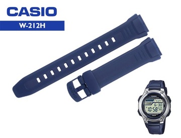 PASEK CASIO W-212H-2AV gumowy granatowy ORYGINAŁ
