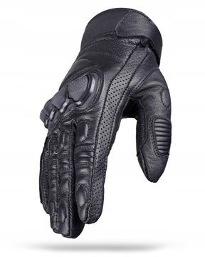 WOLF KRÓTKIE SKÓRZANE RĘKAWICE MOTOCYKLOWE STILO BLACK XL