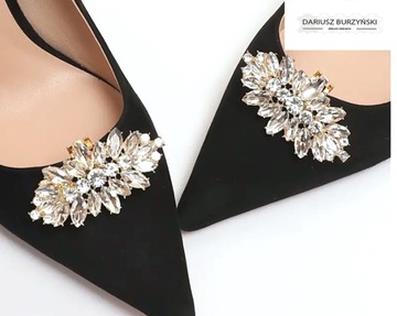 ДЕКОР КРУГЛЫМИ ДЛЯ ОБУВИ ДЛЯ СУМОК ОБУВИ БРОШЬ ЗАЖИМ BURZYŃSKI