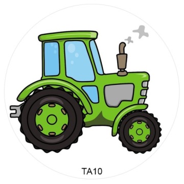 Вафли для торта TRAKTOR Принт 20 см круглая ферма для дня рождения