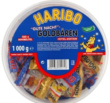 Haribo Mini Żelki Misie 100szt owocowe z Niemiec