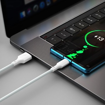 2X кабель BASEUS USB-C QC PD 40 Вт 5 А 1,5 м белый