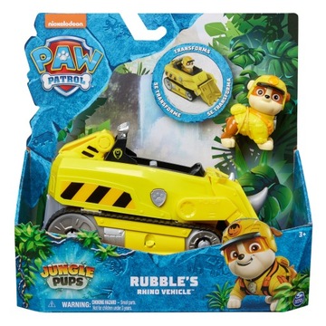 PSI PATROL HERO JUNGLE PUPS POJAZD DŻUNGLA - RUBBLE + FIGURKA