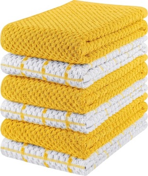 Kitchen Tea Towel Table Wiping Towels Soft 6 Pcs