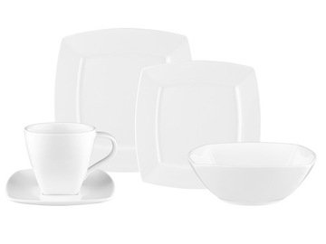 SERWIS OBIADOWO-KAWOWY PORCELANOWY DLA 6 OSÓB FLORINA ARCADIA