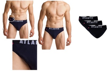 ATLANTIC slipy męskie 3sztuki 3MP 094 *XL* granat